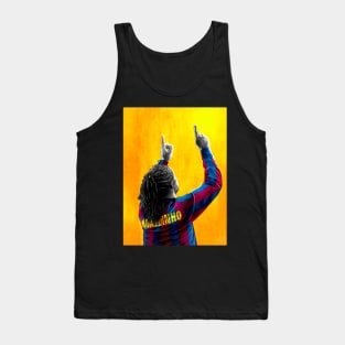 Ronaldinho Gaúcho - Barcelona - Brazil Football Artwork Tank Top